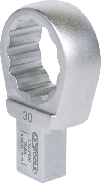 Einsteck-Ringschlüssel 45mm SW 30 - Hochwertiges Verchromtes Einsteckwerkzeug mit Stiftsicherung von