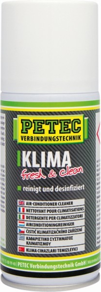 "Klima Fresh & Clean 150ml Sprühdose, Silikonfrei und Farblos - Technische Daten beachten"